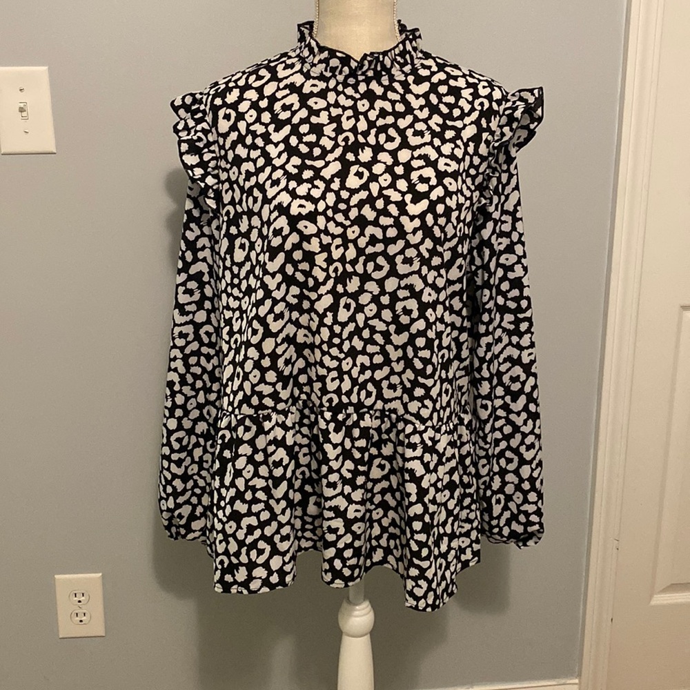 Animal print top